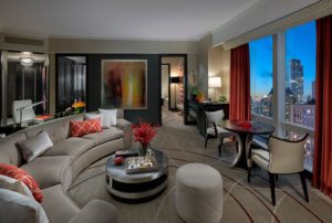 luxurious hotel room