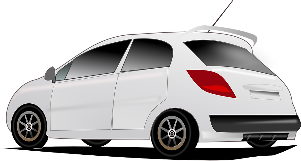 a rental car