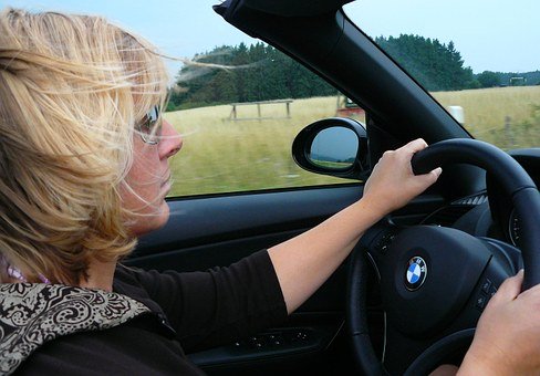 driving a rental car